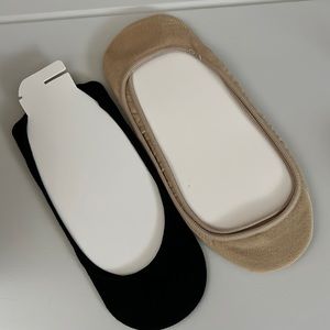 2 Pair Seamless Toe Shoe Liner- M/L